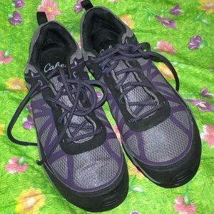 Cabelas XPG Hiking Shoes Womens US 9.5 Gray Lace Up Vibram Sole